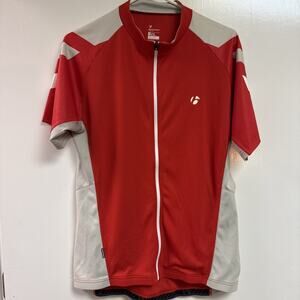 Bontrager Cycling Jersey Red Zip Large